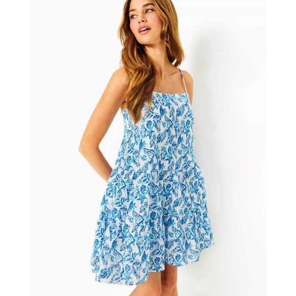 Lilly Pulitzer Alessia Dress - M Resort White Shell Collector - Picture 1 of 6